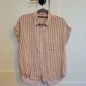 Jane and Delancey Striped Button Down Shirt